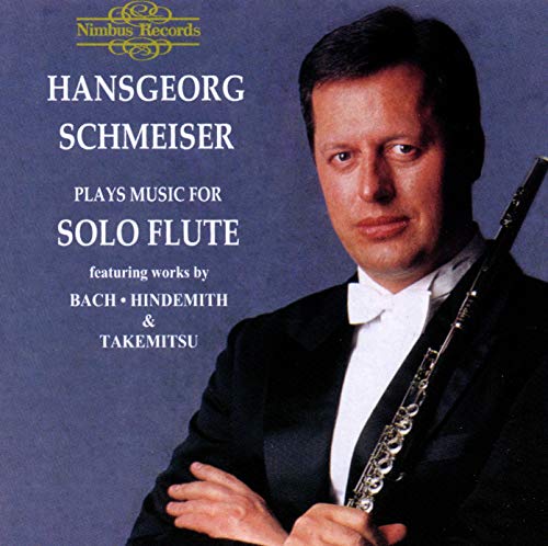 CD cover featuring Hansgeorg Schmeiser holding a flute, with text details.