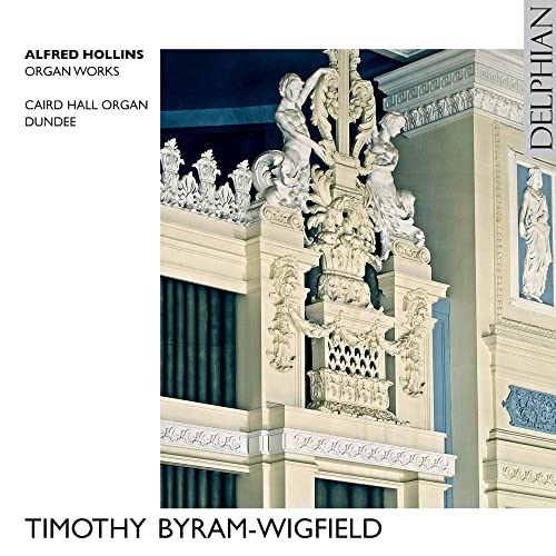 CD cover featuring ornate, pale blue and white organ pipes and sculptures.