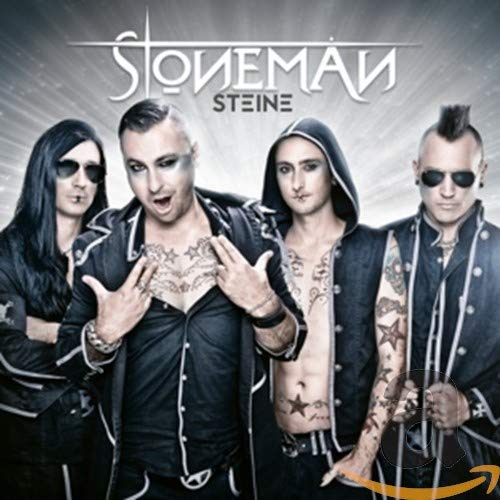 CD cover for Stoneman - Steine, featuring four men with dark clothing.