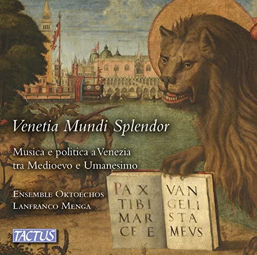 CD cover: Venetian cityscape with a winged lion holding tablets.