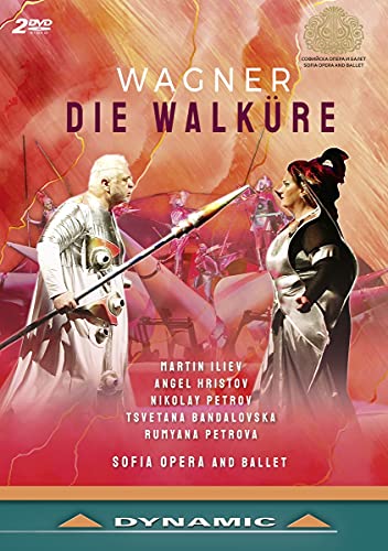 DVD cover for Wagner’s “Die Walküre” opera featuring performers in costume.