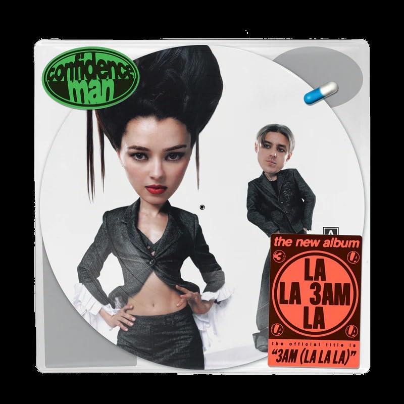 Album cover for Confidence Man’s “3AM (LA LA LA)” vinyl record.