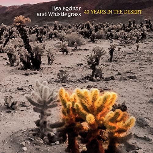 CD cover: desert landscape with cacti, text “Lisa Bodnar & Whistlegrass”.