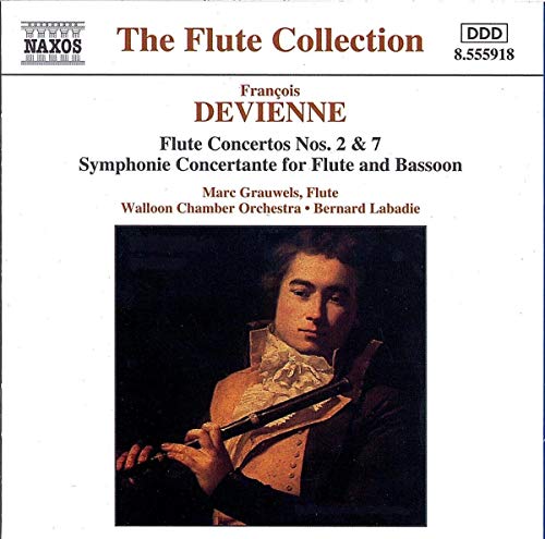 CD cover: portrait of a man playing a flute, classical music.
