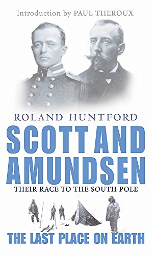 Book cover featuring portraits of Scott and Amundsen above explorers in a snowy landscape.
