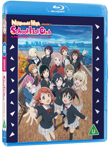 Blu-ray case featuring anime schoolgirls from Love Live! Nijigasaki High School Idol Club.