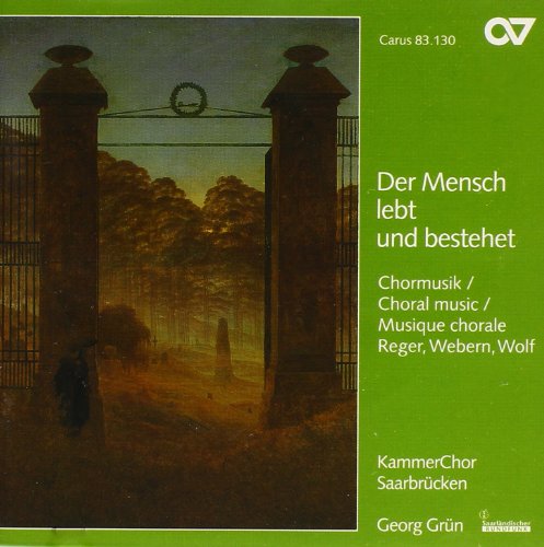 CD cover: green gate image with text “Der Mensch lebt und bestehet”.