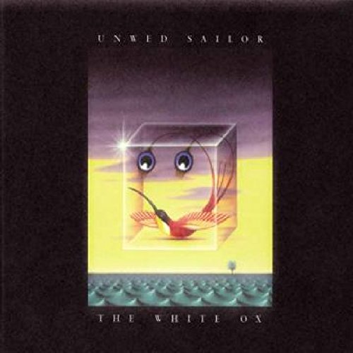 CD cover for Unwed Sailor’s “The White Ox” featuring abstract eyes and bird.