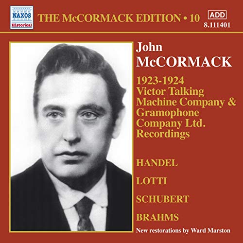 CD cover featuring a black and white portrait of John McCormack, a tenor.