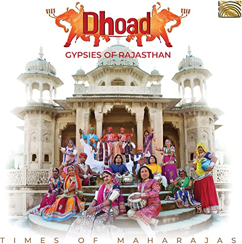 CD cover featuring a group of Rajasthani musicians in front of a palace.