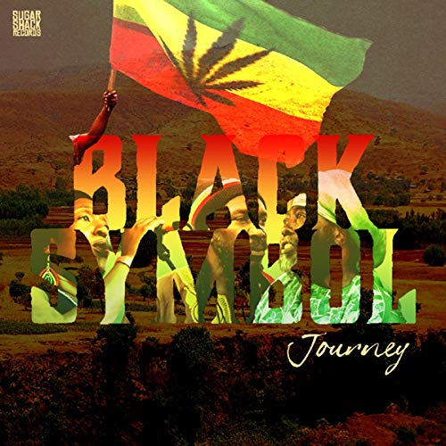 Album cover for Black Symbol’s “Journey” featuring Rastafarian colors and figures.