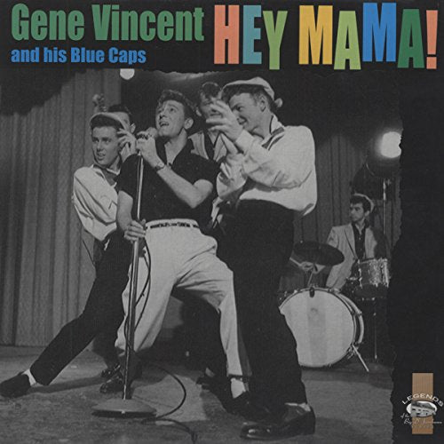 Vintage album cover featuring Gene Vincent and His Blue Caps performing.