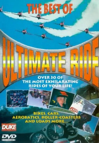 DVD cover for "Ultimate Ride" featuring jet planes and amusement park rides.