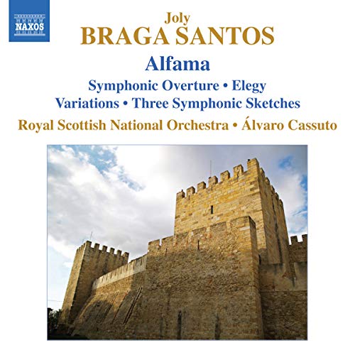 CD cover for Braga Santos’ “Alfama” featuring a castle image.