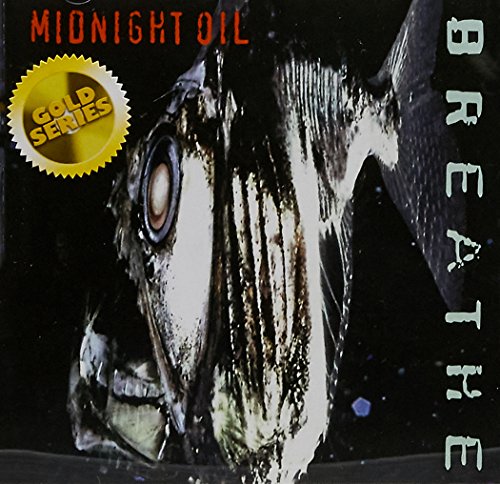 Midnight Oil’s “Breathe” CD cover featuring a close-up of a whale eye.