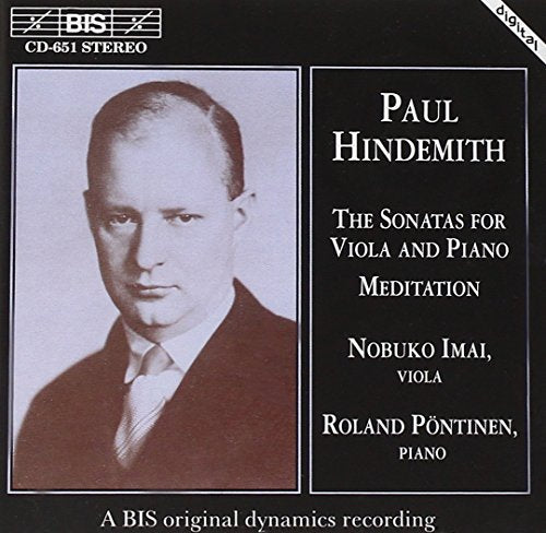 CD cover featuring portrait of composer Paul Hindemith and artist names.