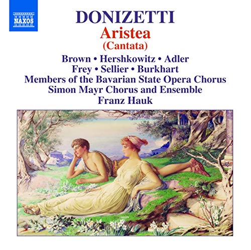 CD cover for Donizetti’s *Aristea Cantata* featuring classical artwork.