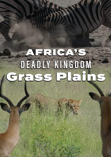 DVD cover featuring zebras, antelope, and a leopard in grasslands.