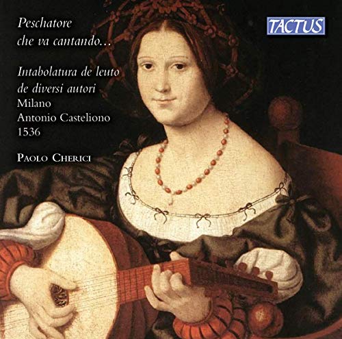 Renaissance painting of a woman playing a lute, CD cover art.