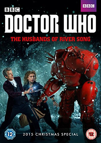 Doctor Who DVD cover featuring the Doctor, River Song, and a red robot.