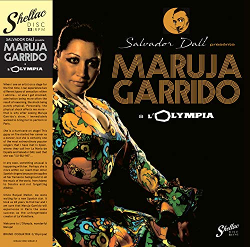 Vinyl album cover featuring Maruja Garrido in a patterned bodysuit.