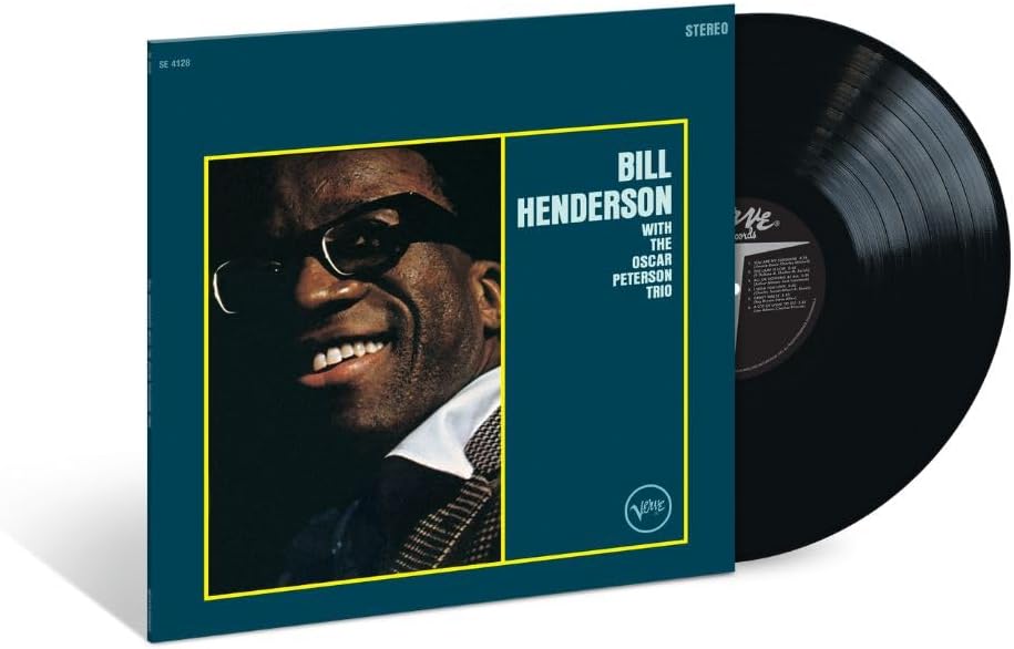 Vinyl record of Bill Henderson with The Oscar Peterson Trio, featuring a portrait.