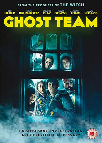 DVD cover for "Ghost Team" featuring a group investigating a haunted house.