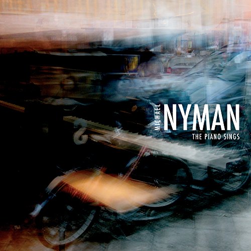 CD cover with blurred bicycle and piano keys, text “Nyman, The Piano Sings”.