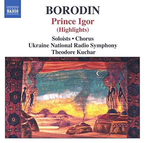 CD cover for Borodin’s “Prince Igor” featuring a painted landscape.