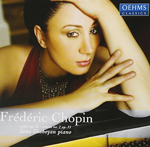 CD cover featuring pianist Sona Shaboyan with "Chopin" text.