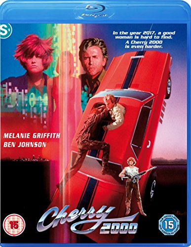 Blue Blu-ray case with red car, people, and cityscape on the cover art.