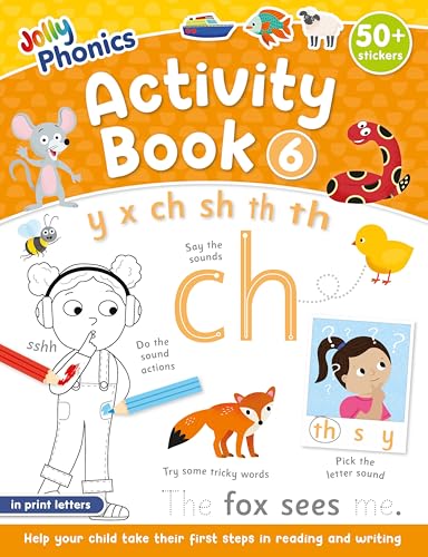 Jolly Phonics Activity Book 6 : in Print Letters (American English edition)