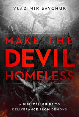 Book cover with red title, “Make the Devil Homeless,” and demonic imagery.