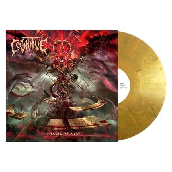 Cognitive - Abhorrence vinyl record with dark, surreal album art.