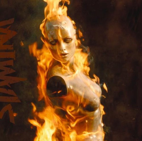CD cover art: a bust engulfed in flames, dark background.