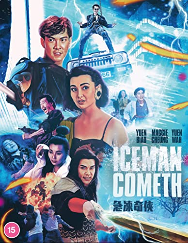 Movie poster for “The Iceman Cometh” featuring action scenes and characters.
