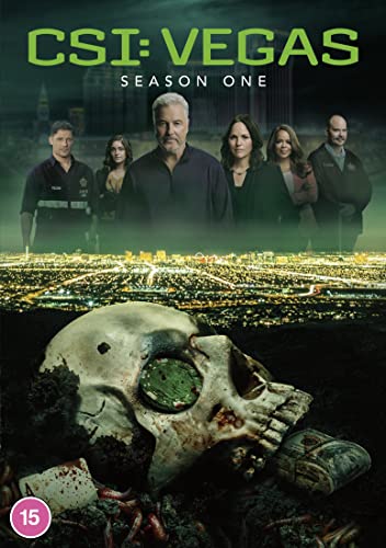 CSI: Vegas Season One DVD cover with cast and skull imagery.