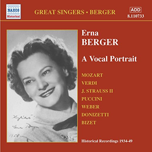 CD cover featuring a black and white portrait of opera singer Erna Berger.