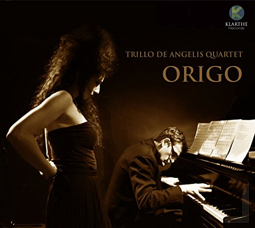 CD cover featuring a pianist playing and a woman standing beside him in sepia.