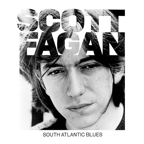 Black and white album cover for Scott Fagan’s “South Atlantic Blues.”