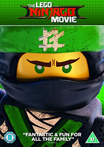 Lego Ninjago Movie DVD cover featuring a close-up of a ninja face.