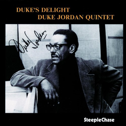 CD cover featuring Duke Jordan, a jazz pianist, in a black and white portrait.