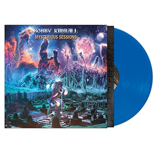 Bobby Kimball's "Mysterious Sessions" vinyl record with colorful, fantastical cover art.