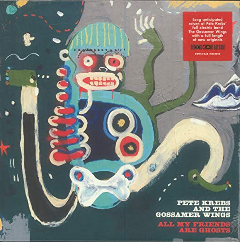 Record album cover: colorful, abstract illustration of a creature with text.