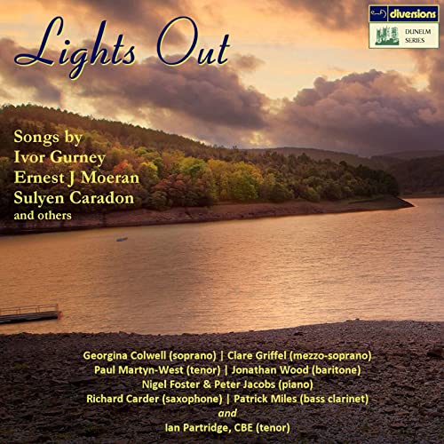 CD cover for "Lights Out" featuring a sunset landscape and artist names.