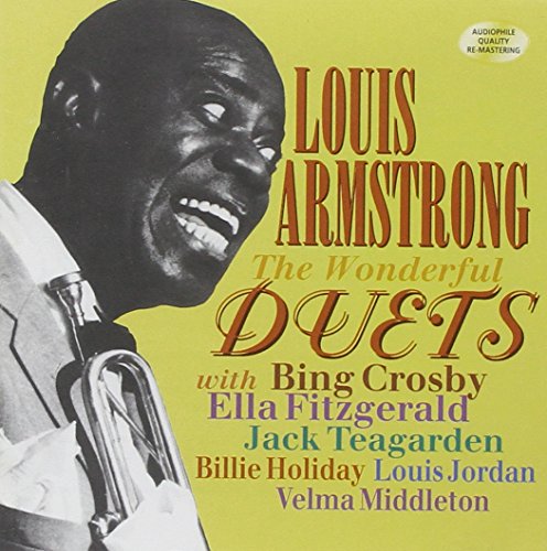 Louis Armstrong CD cover featuring a portrait and duet artists’ names.