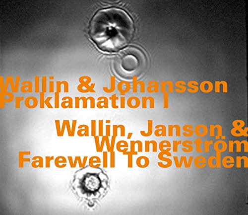 CD cover with water droplet images and orange text: "Proklamation I".