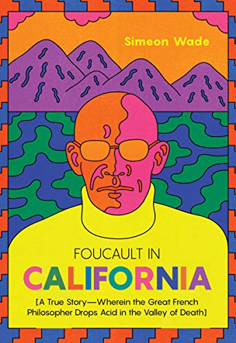 Book cover with illustrated portrait of a man and purple mountains.