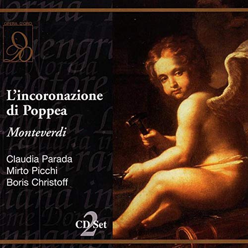 CD cover for Monteverdiās āLāincoronazione di Poppeaā with angel painting.