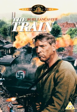 DVD cover for "The Train" featuring Burt Lancaster and a locomotive.